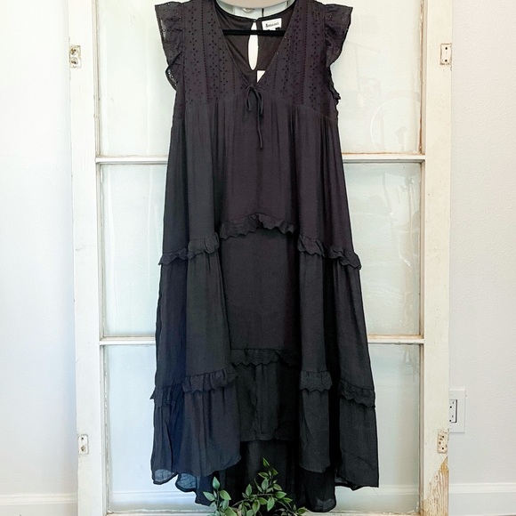 Black Eyelet Dress - Picture 2 of 5